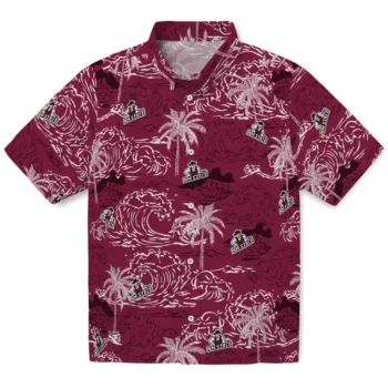 new mexico state aggies wave palm crimson hawaiian shirts best selling