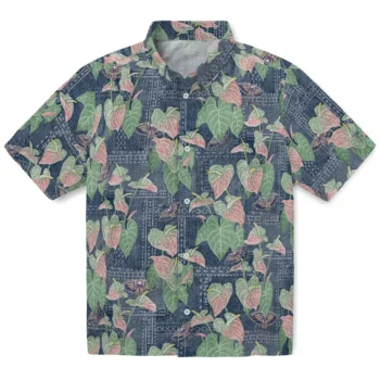 new orleans pelicans anthurium overlay navy hawaiian shirts best selling