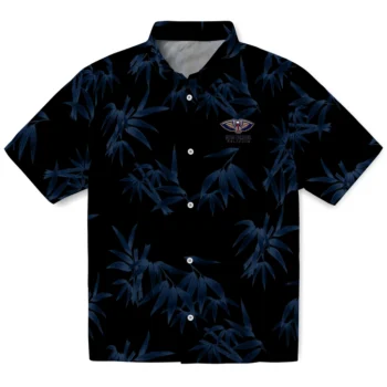 new orleans pelicans bamboo branches navy black hawaiian shirts best selling