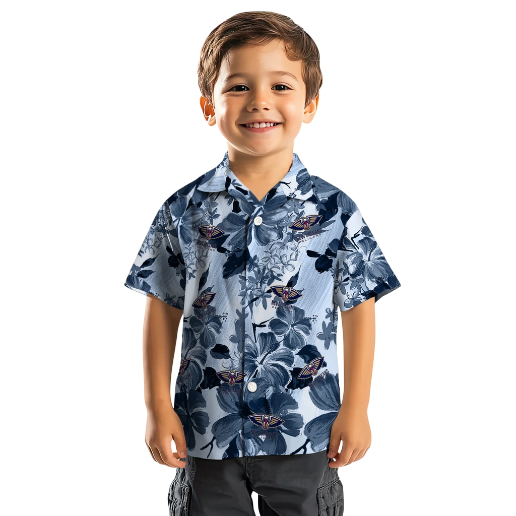 New Orleans Pelicans Hawaiian Shirt - Hibiscus Arrangement new orleans pelicans hibiscus arrangement navy hawaiian shirts top rated