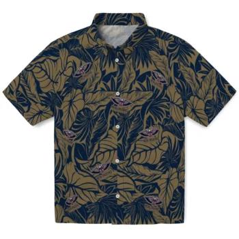 new orleans pelicans monstera layer navy hawaiian shirts best selling