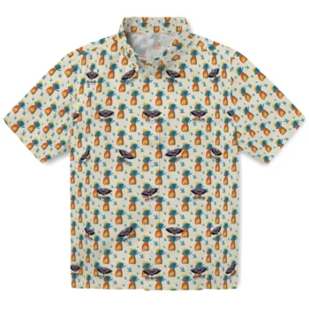 new orleans pelicans pineapple delight beige hawaiian shirts best selling