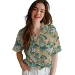 New Orleans Saints Hawaiian Shirt – Flamingo and Hibiscus