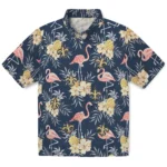 New Orleans Saints Hawaiian Shirt – Flamingo Hibiscus