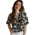 New Orleans Saints Hawaiian Shirt – Hibiscus Overlay