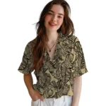 New Orleans Saints Hawaiian Shirt – Leaf Outline