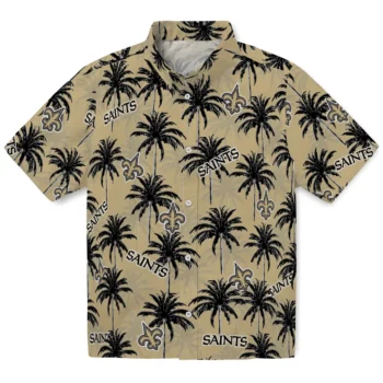 new orleans saints palm grove gold hawaiian shirts best selling