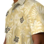 New Orleans Saints Hawaiian Shirt – Vintage Palm Tree