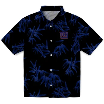 new york giants bamboo branches blue black hawaiian shirts best selling