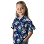 New York Giants Hawaiian Shirt – Flamingo and Hibiscus