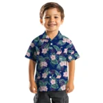 New York Giants Hawaiian Shirt – Flamingo and Hibiscus