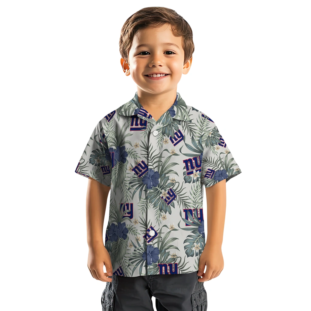 New York Giants Hawaiian Shirt - Hibiscus Designs new york giants hibiscus designs beige hawaiian shirts top rated