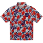 New York Giants Hawaiian Shirt – Hibiscus Fiesta