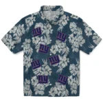 New York Giants Hawaiian Shirt – Hibiscus Flowers