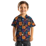 New York Giants Hawaiian Shirt – Hibiscus Foliage