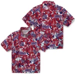 New York Giants Hawaiian Shirt – Hibiscus Overlay