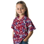 New York Giants Hawaiian Shirt – Hibiscus Overlay