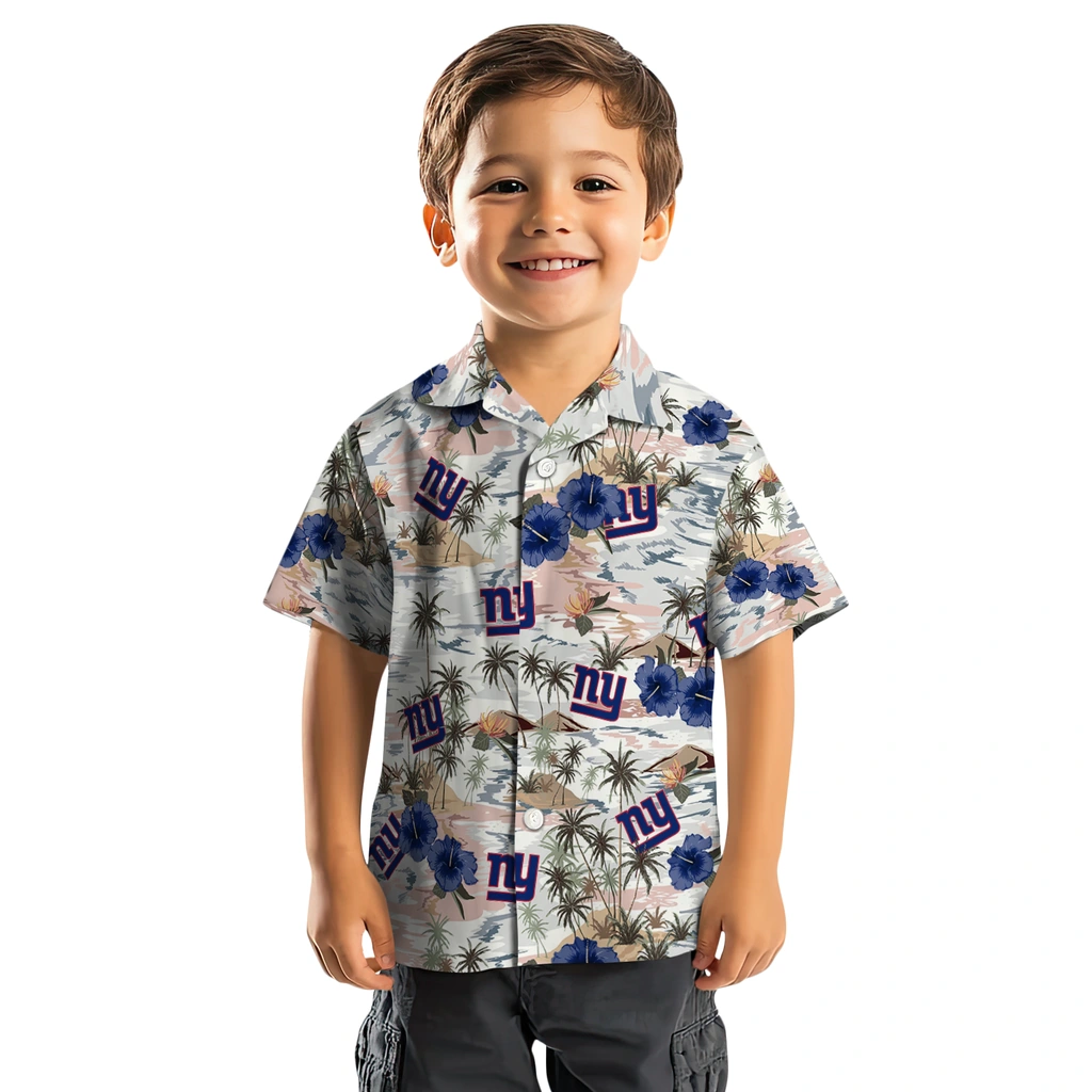 New York Giants Hawaiian Shirt - Hibiscus Seaside new york giants hibiscus seaside white hawaiian shirts top rated