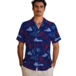 New York Giants Hawaiian Shirt – Palm And Clouds