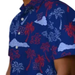 New York Giants Hawaiian Shirt – Palm And Clouds