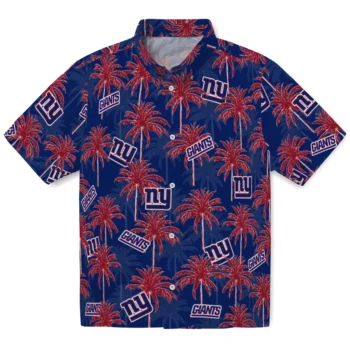 new york giants palm grove blue hawaiian shirts best selling