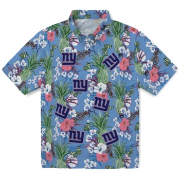 new york giants pineapple bouquet best sky blue hawaiian shirts best selling