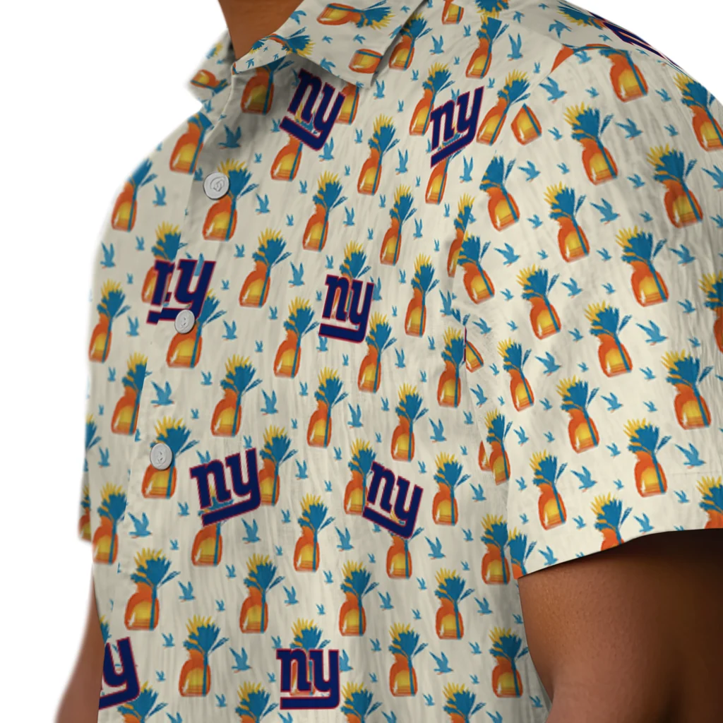 New York Giants Hawaiian Shirt - Pineapple Delight new york giants pineapple delight beige hawaiian shirts trendy