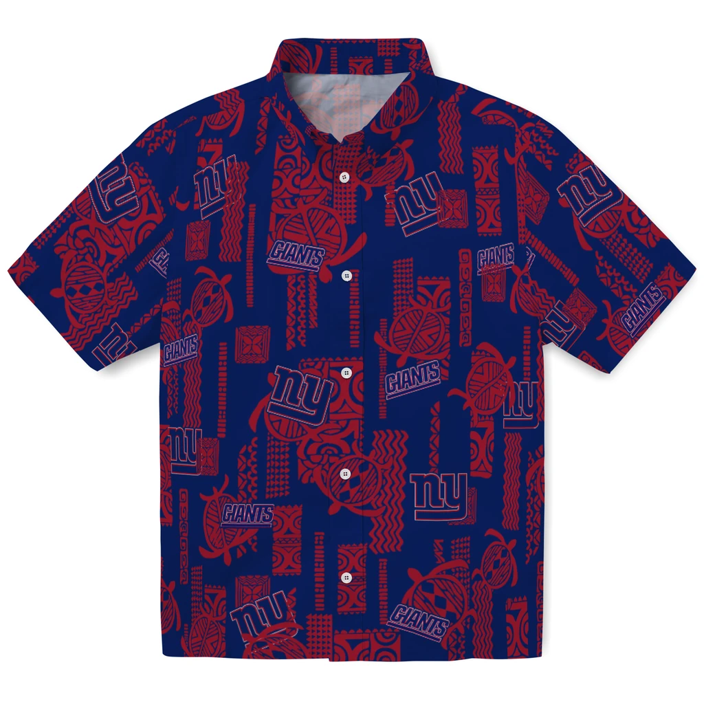 New York Giants Hawaiian Shirt - Turtle Lines new york giants turtle lines blue hawaiian shirts best selling