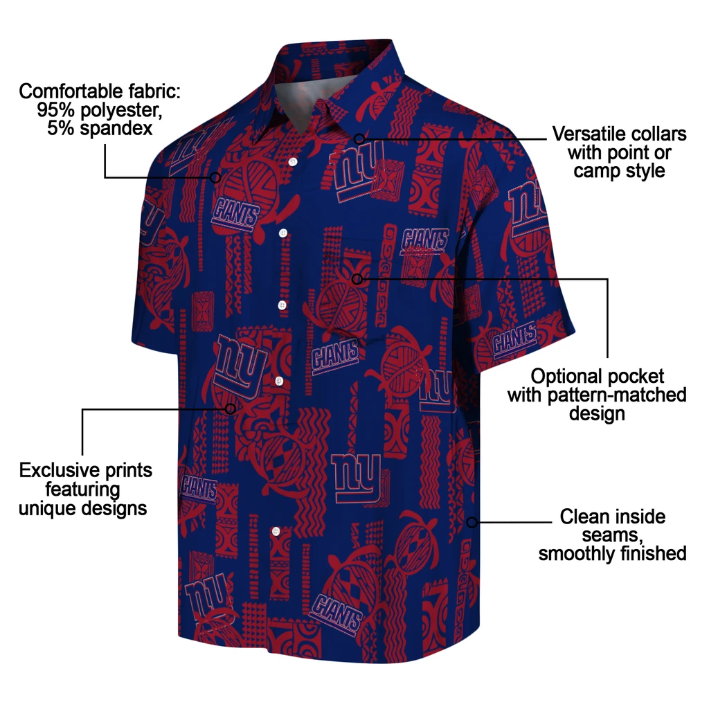 New York Giants Hawaiian Shirt - Turtle Lines new york giants turtle lines blue hawaiian shirts new arrival