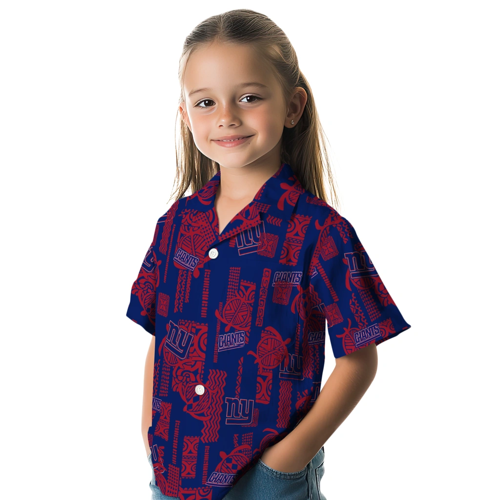 New York Giants Hawaiian Shirt - Turtle Lines new york giants turtle lines blue hawaiian shirts premium grade