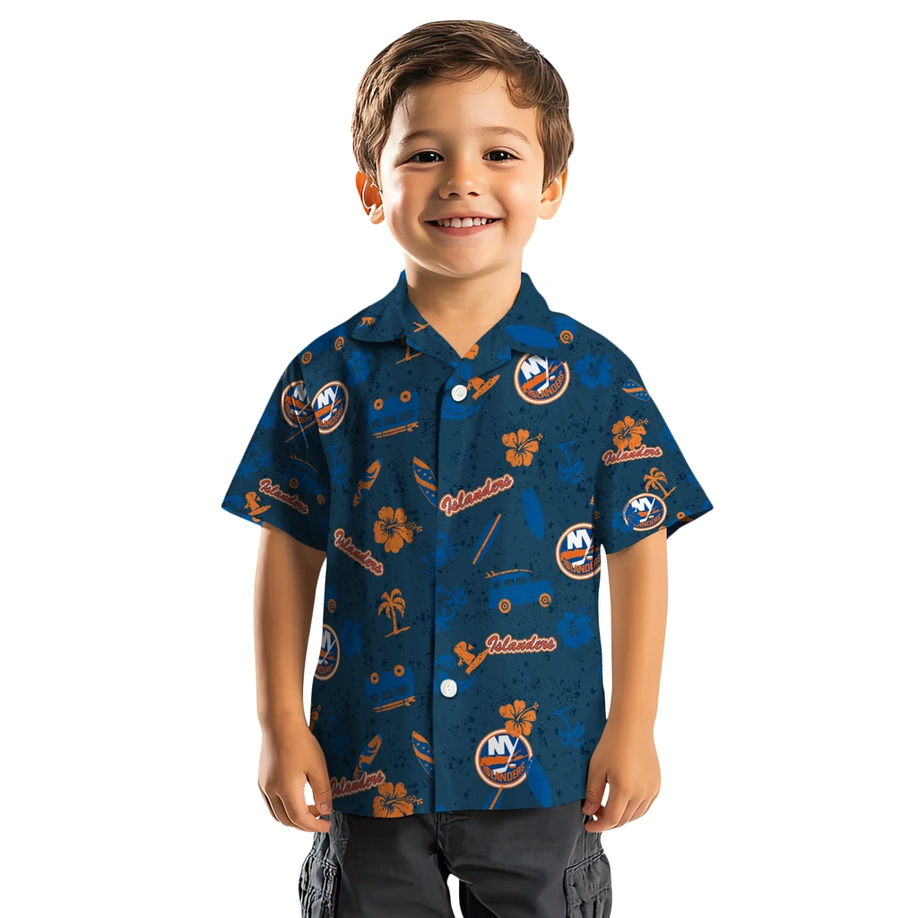 New York Islanders Hawaiian Shirt - Beach Vibe new york islanders beach vibe navy hawaiian shirts top rated