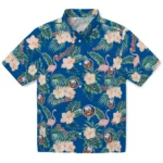 New York Islanders Hawaiian Shirt – Flamingo and Hibiscus