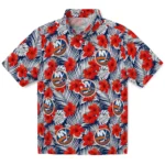 New York Islanders Hawaiian Shirt – Hibiscus Fiesta