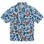New York Islanders Hawaiian Shirt – Hibiscus Motif