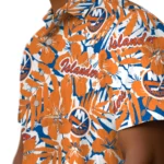 New York Islanders Hawaiian Shirt – Hibiscus Overlay