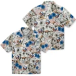 New York Islanders Hawaiian Shirt – Hibiscus Seaside