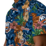 New York Islanders Hawaiian Shirt – Hibiscus Tiki Jungle