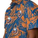 New York Islanders Hawaiian Shirt – Monstera Layer