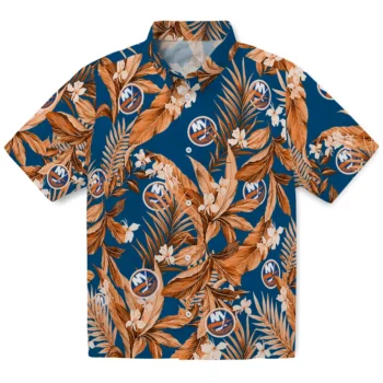 new york islanders palm leaves blue hawaiian shirts best selling