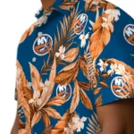 New York Islanders Hawaiian Shirt – Palm Leaves