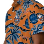 New York Islanders Hawaiian Shirt – Palm Sunset