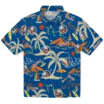 New York Islanders Hawaiian Shirt – Palm Tree Island