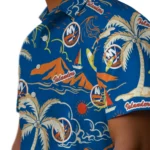 New York Islanders Hawaiian Shirt – Palm Tree Island