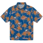 New York Islanders Hawaiian Shirt – Palm Tree Motif