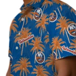 New York Islanders Hawaiian Shirt – Palm Tree Motif