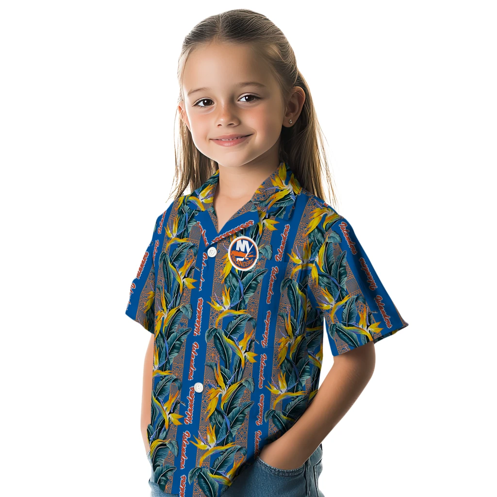 New York Islanders Hawaiian Shirt - Paradise Vines new york islanders paradise vines blue hawaiian shirts premium grade