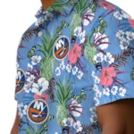 New York Islanders Hawaiian Shirt – Pineapple Bouquet