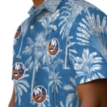 New York Islanders Hawaiian Shirt – Vintage Palm Tree