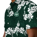 New York Jets Hawaiian Shirt – 50th State Flower