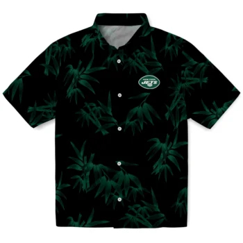 new york jets bamboo branches green black hawaiian shirts best selling